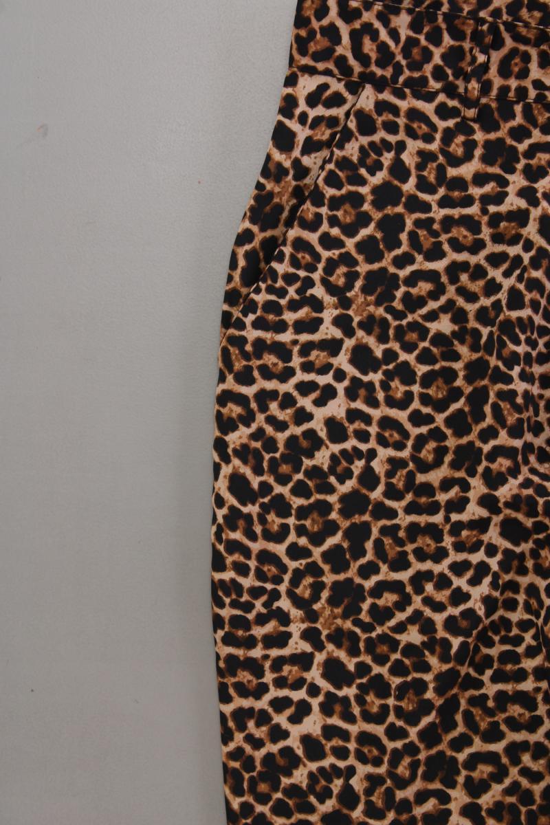 NA-KD Stoffhose Gr. 36 mit Tierdruck neu mit Etikett braun aus Polyester