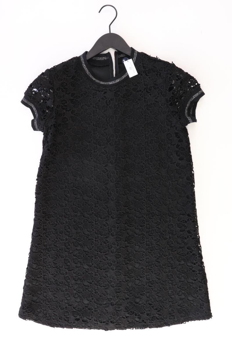 Zara Kurzarmkleid Gr. S mit Glitzer schwarz aus Polyester