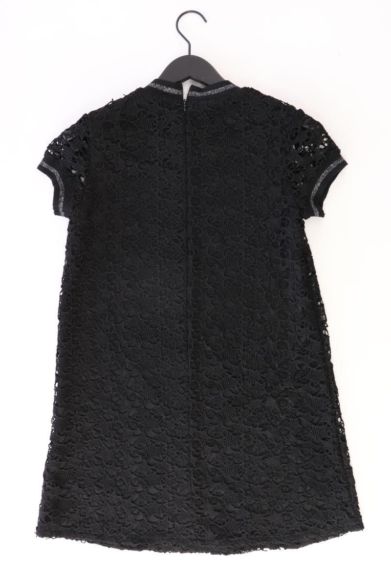 Zara Kurzarmkleid Gr. S mit Glitzer schwarz aus Polyester