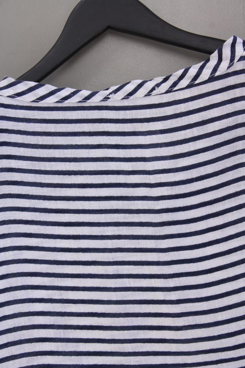 New Collection Leinenbluse Gr. XL gestreift neuwertig Kurzarm blau