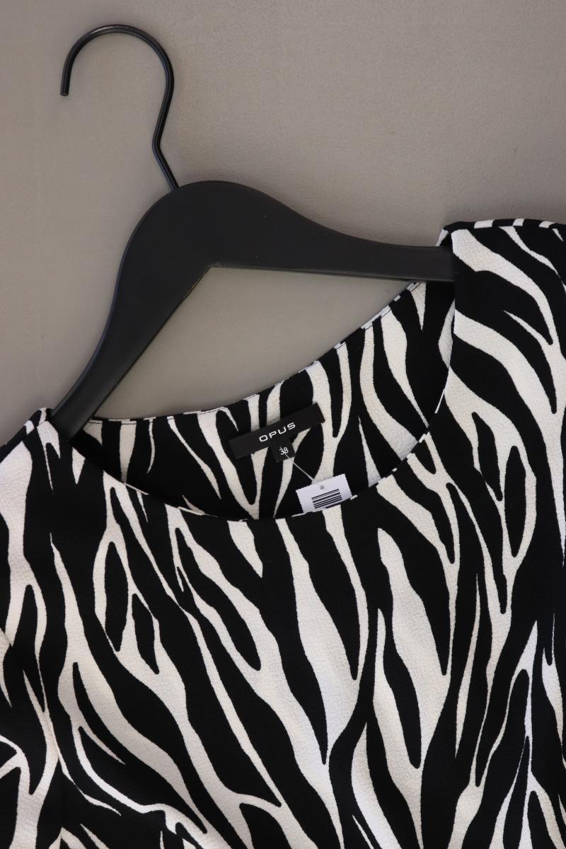 Opus Bluse "Falesha Zebra" Gr. 38 3/4 Ärmel schwarz aus Polyester