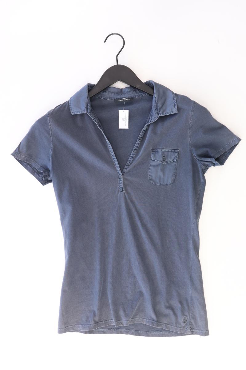 Marc O'Polo Poloshirt Gr. S Kurzarm blau aus Baumwolle