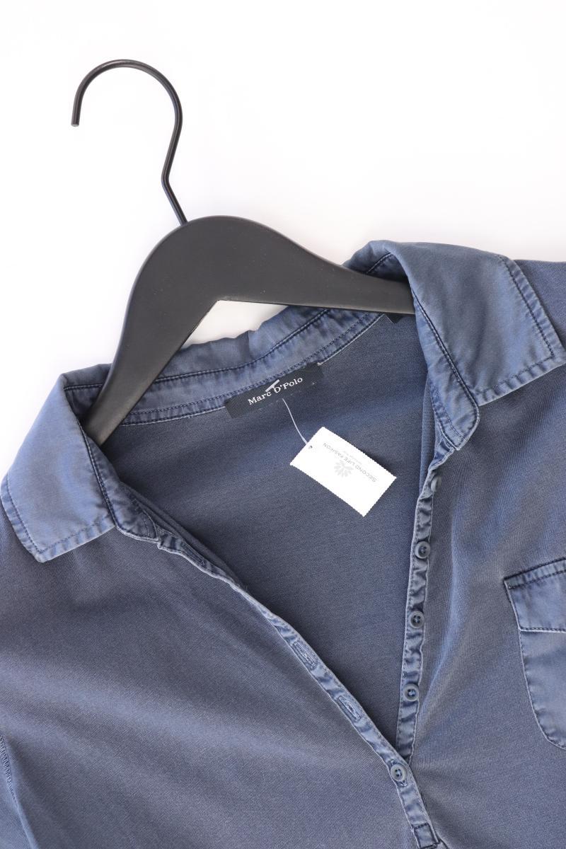Marc O'Polo Poloshirt Gr. S Kurzarm blau aus Baumwolle