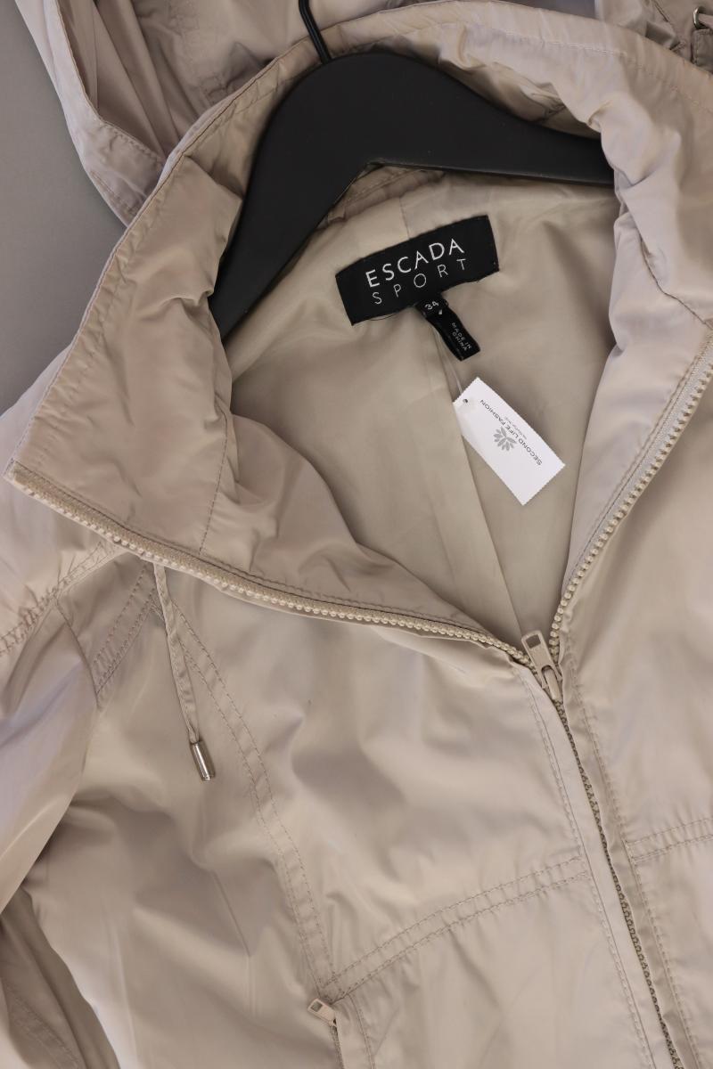 Escada Sport Kapuzenjacke Gr. 34 creme aus Polyester
