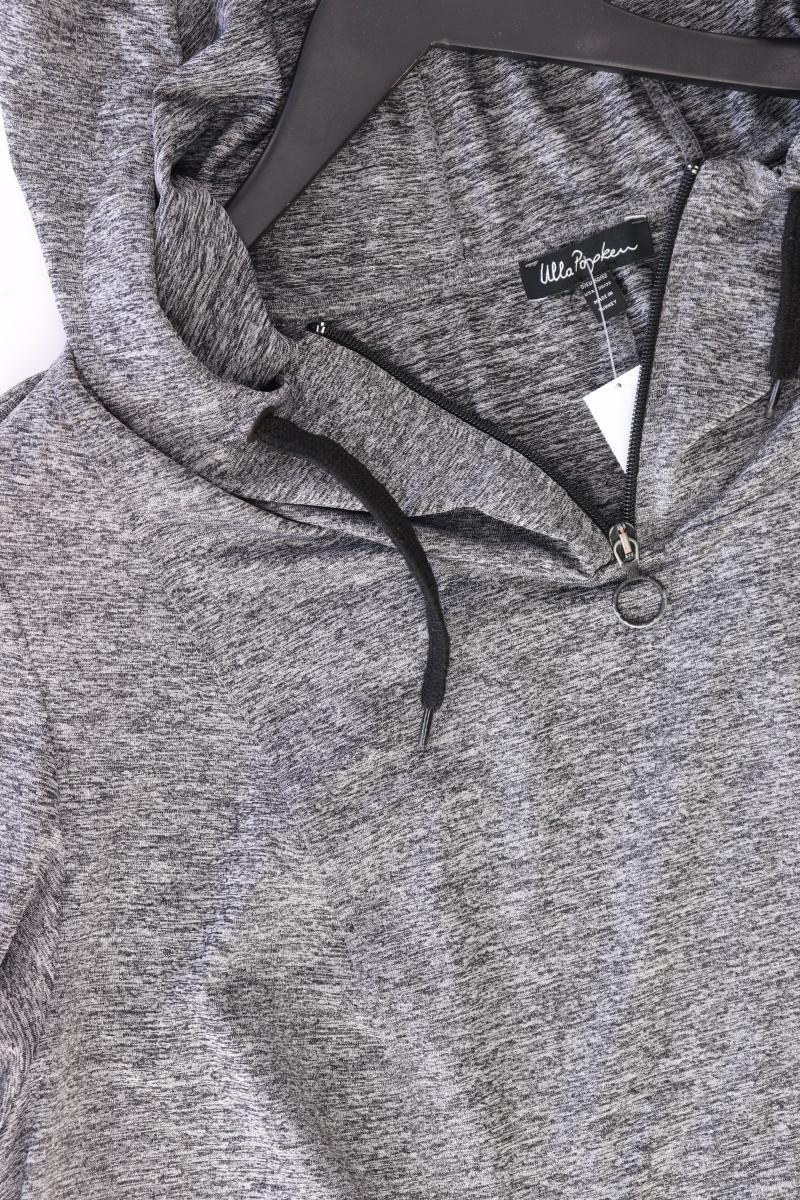 Ulla Popken Kapuzenshirt Gr. 50/52 Langarm grau aus Polyester
