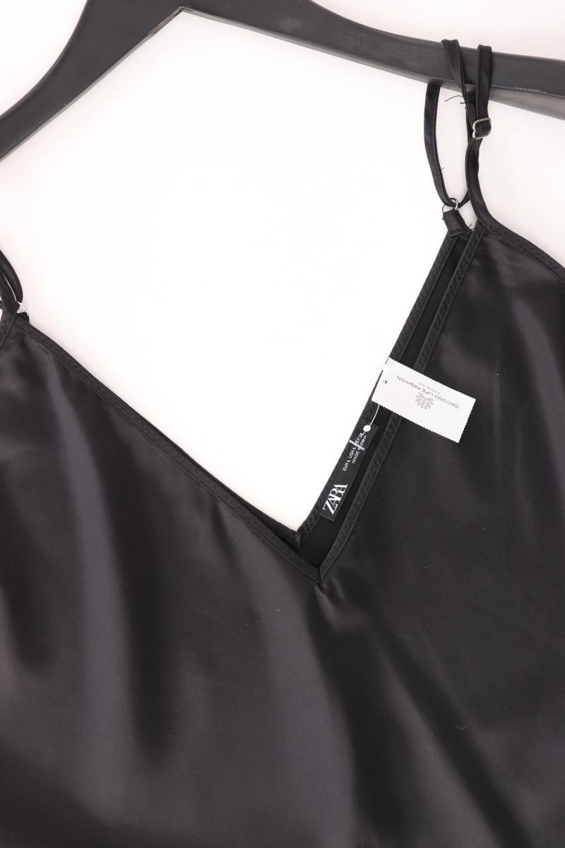 Zara Spaghetti-Top Gr. L schwarz aus Polyester