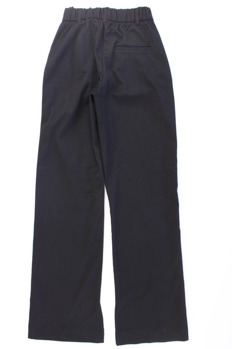 Bershka Stoffhose Gr. XS schwarz aus Polyester