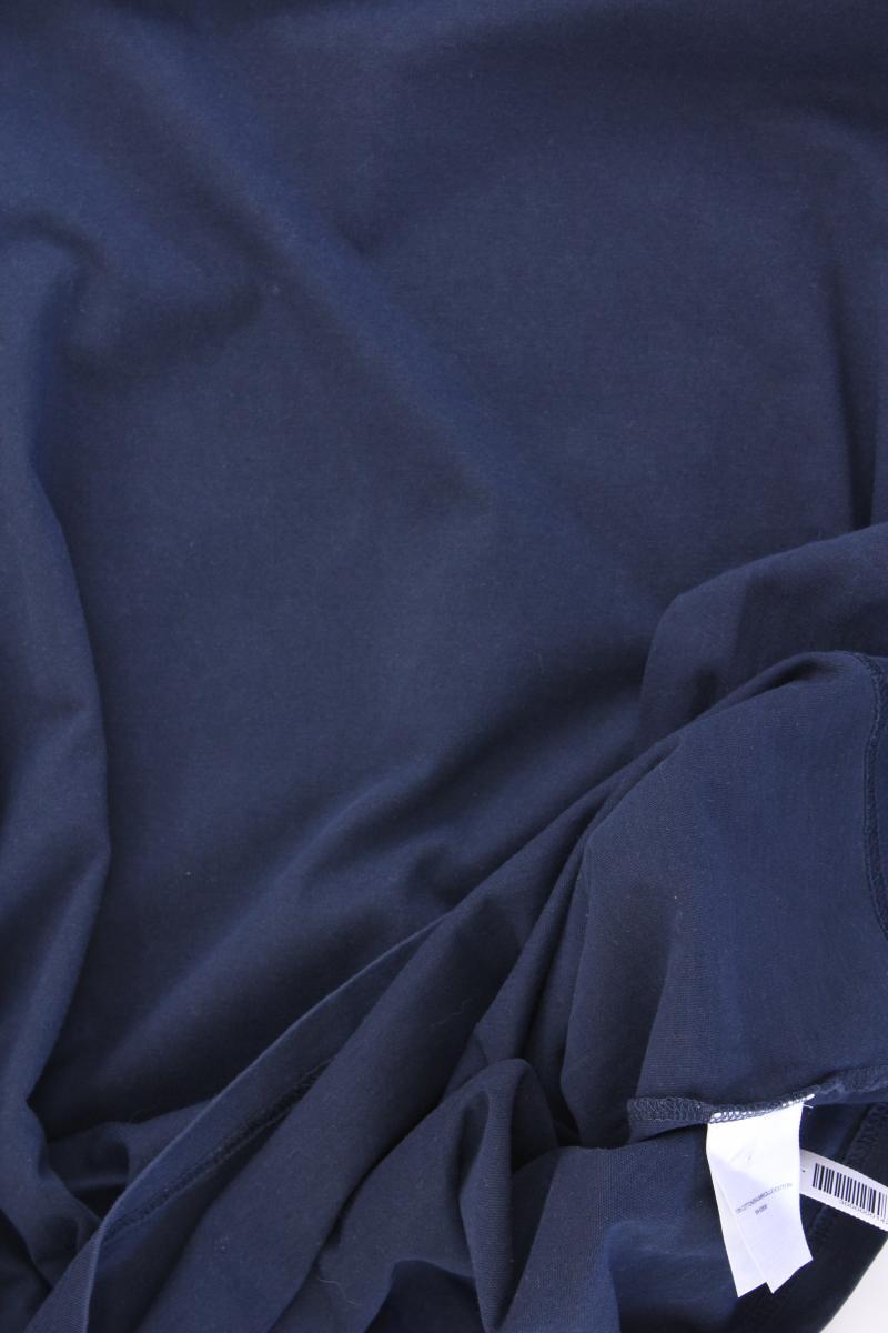 Lands' End Longsleeve-Shirt für Herren Gr. XL Langarm blau aus Baumwolle
