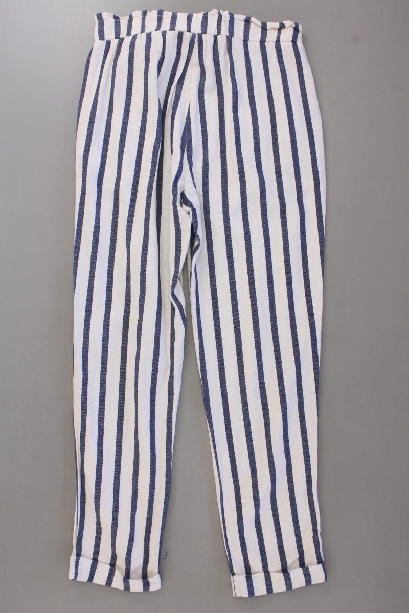 Stradivarius Stoffhose Gr. S gestreift creme aus Baumwolle