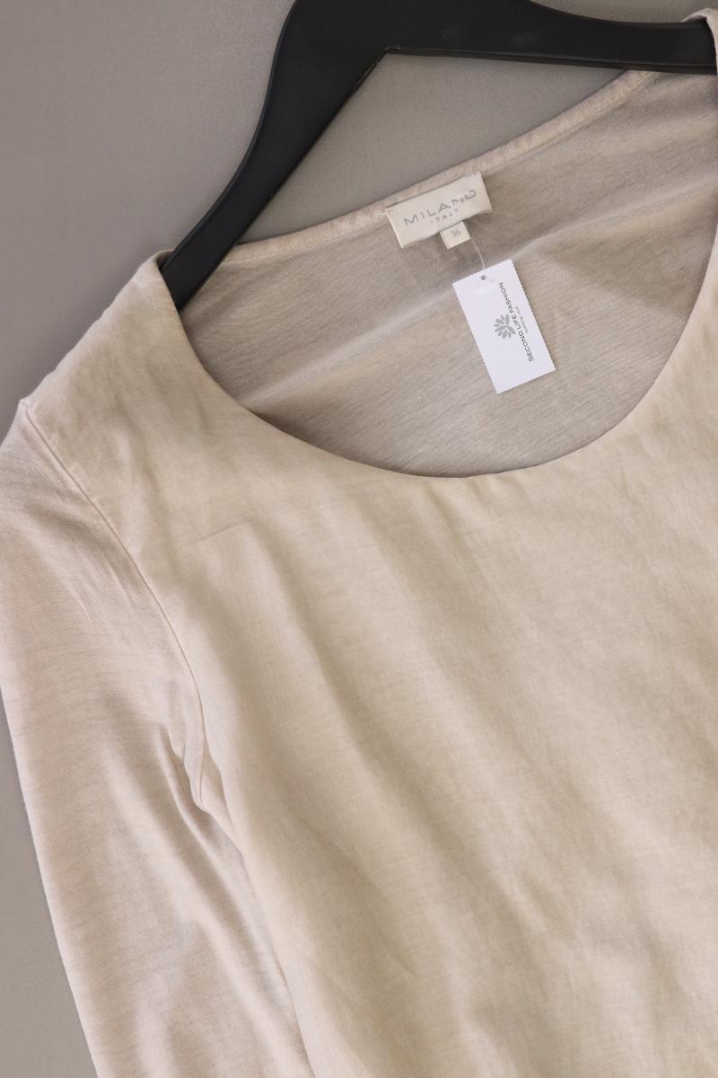 Milano Italy Langarmbluse Gr. 36 creme