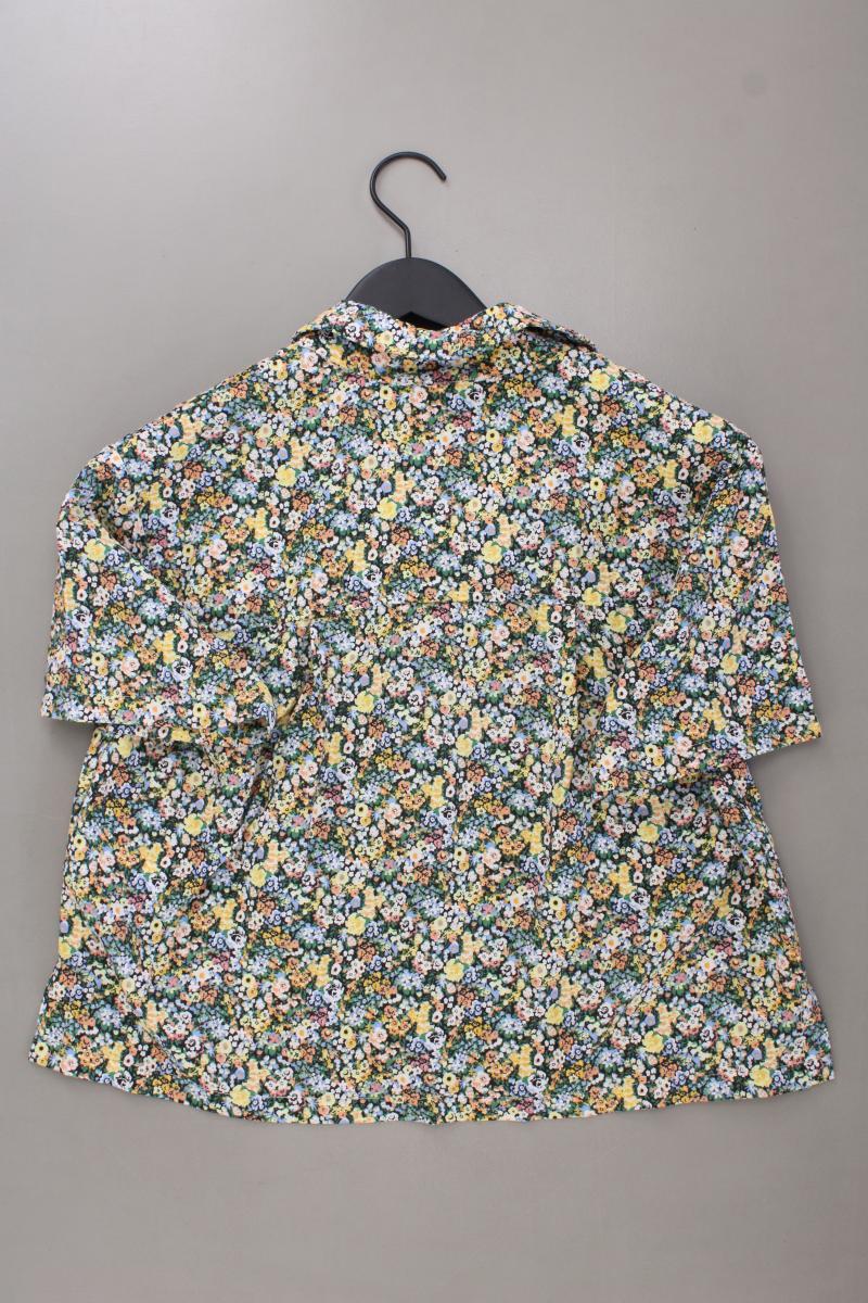 EDITED Kurzarmbluse Gr. 38 mit Blumenmuster mehrfarbig aus Viskose