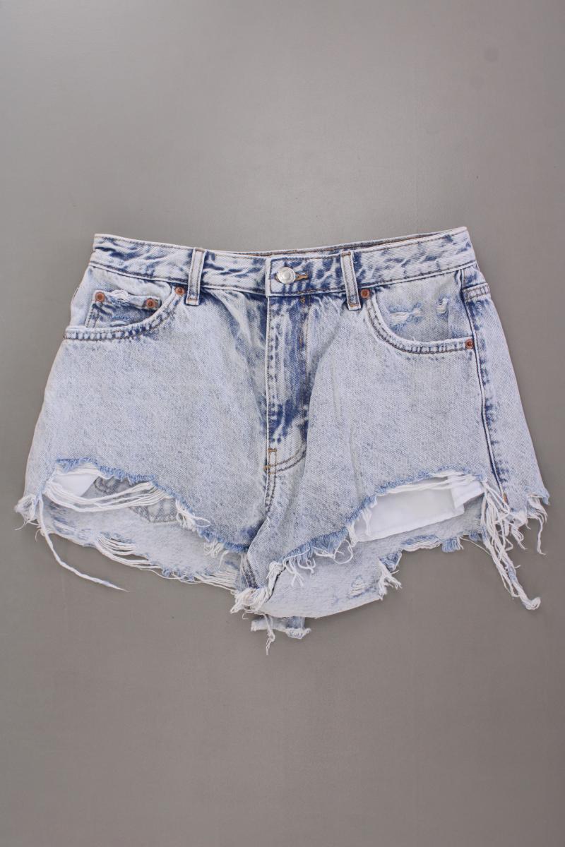 Bershka Hotpants Gr. 38 blau aus Baumwolle