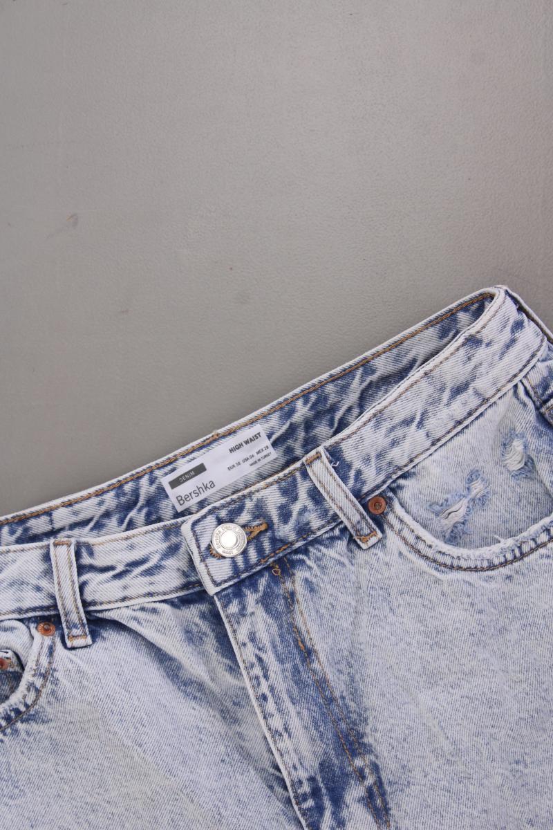 Bershka Hotpants Gr. 38 blau aus Baumwolle