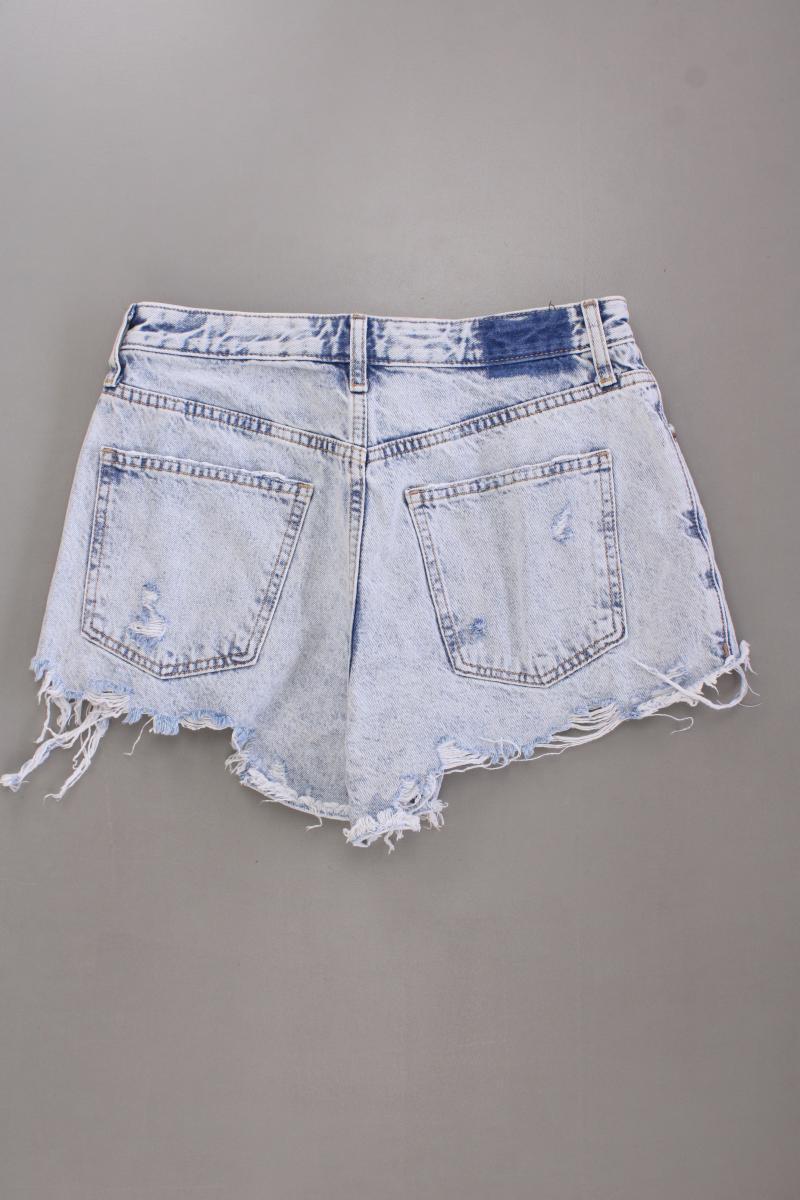 Bershka Hotpants Gr. 38 blau aus Baumwolle