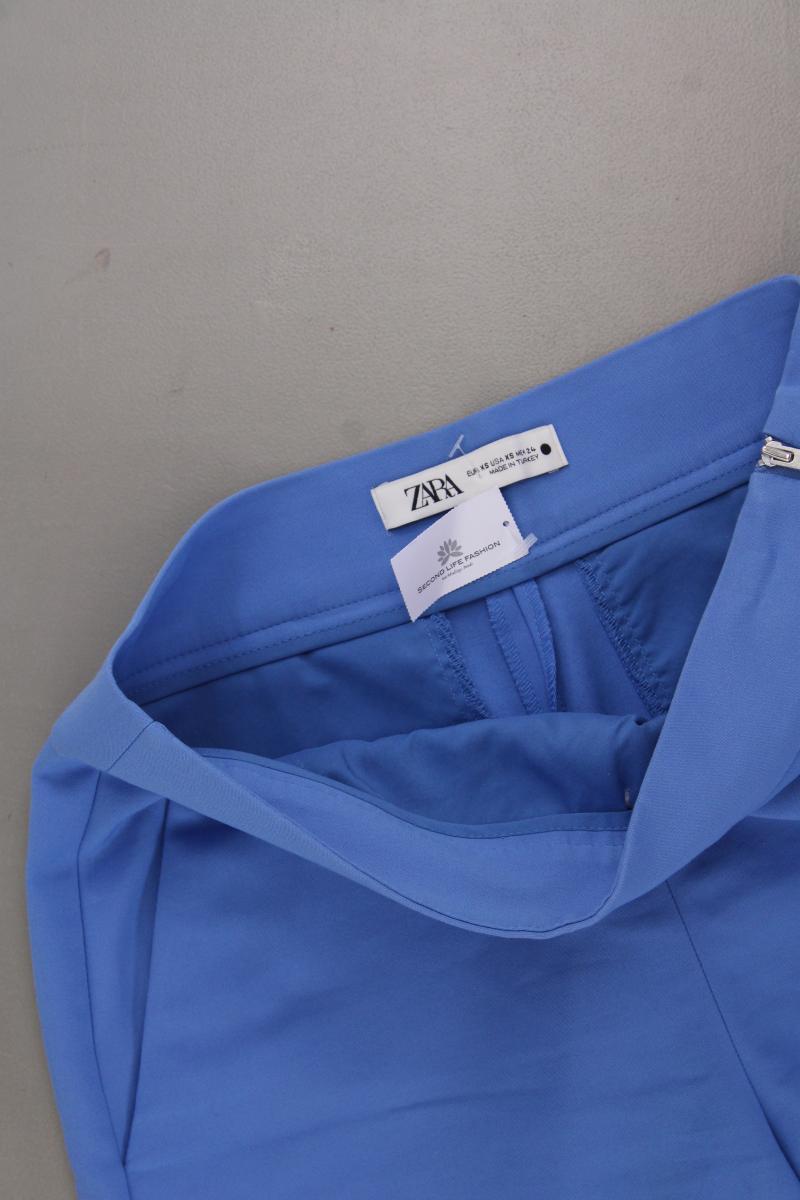 Zara Shorts Gr. XS blau aus Baumwolle