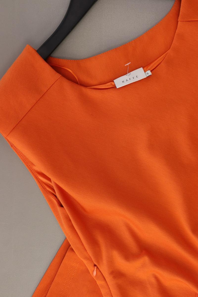 Kaffe Trägerkleid Gr. S Ärmellos orange aus Polyester