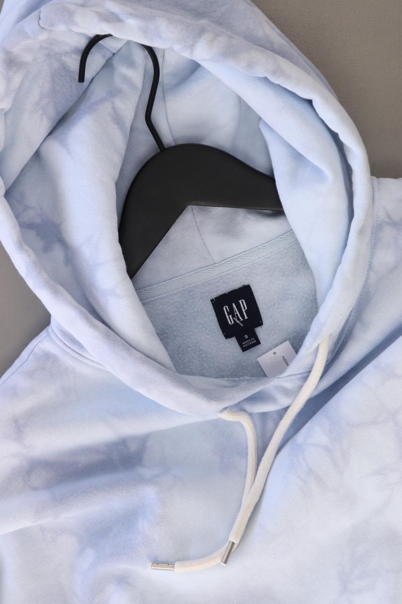 GAP Hoodie Gr. S mit Batikmuster blau aus Baumwolle