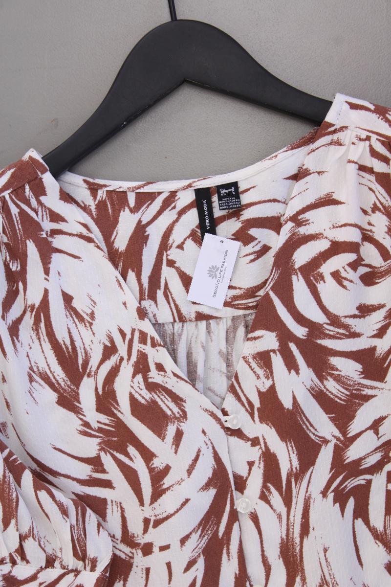 Vero Moda Kurzarmbluse Gr. S neuwertig braun aus Viskose