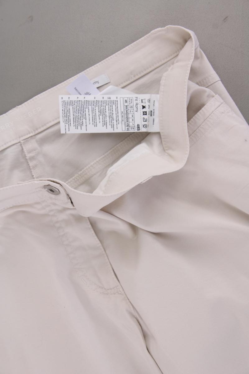 Gerry Weber Hose Gr. Kurzgröße 48 Modell Romy creme aus Baumwolle
