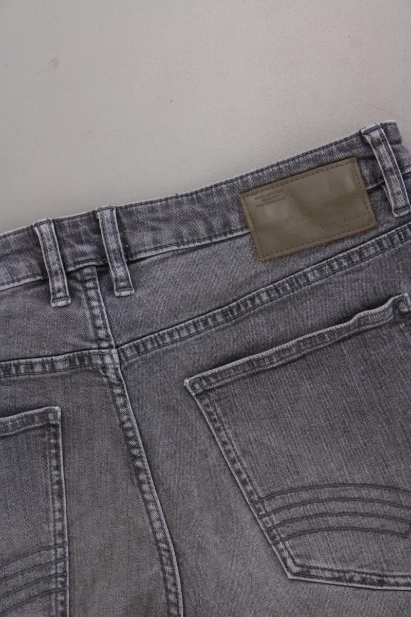 Tom Tailor Jeansshorts für Herren Gr. W33 Modell Josh grau aus Baumwolle