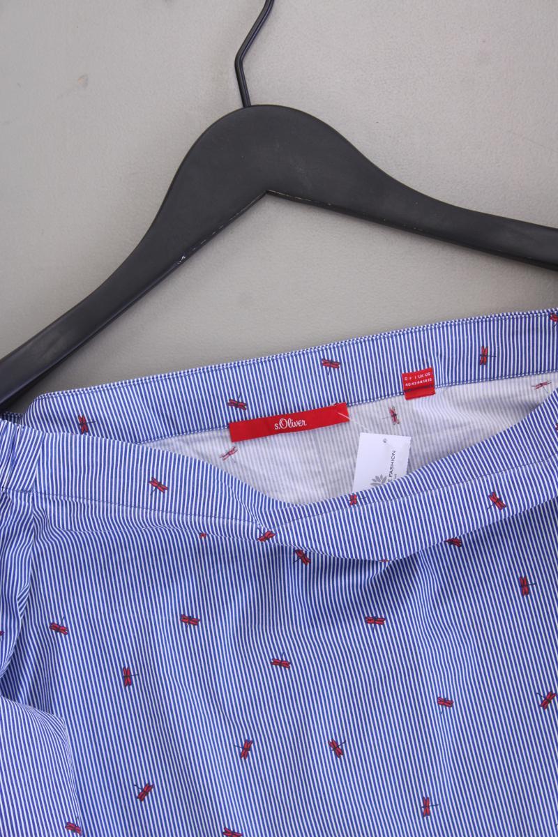 s.Oliver Classic Bluse Gr. 40 gestreift neuwertig 3/4 Ärmel blau aus Baumwolle