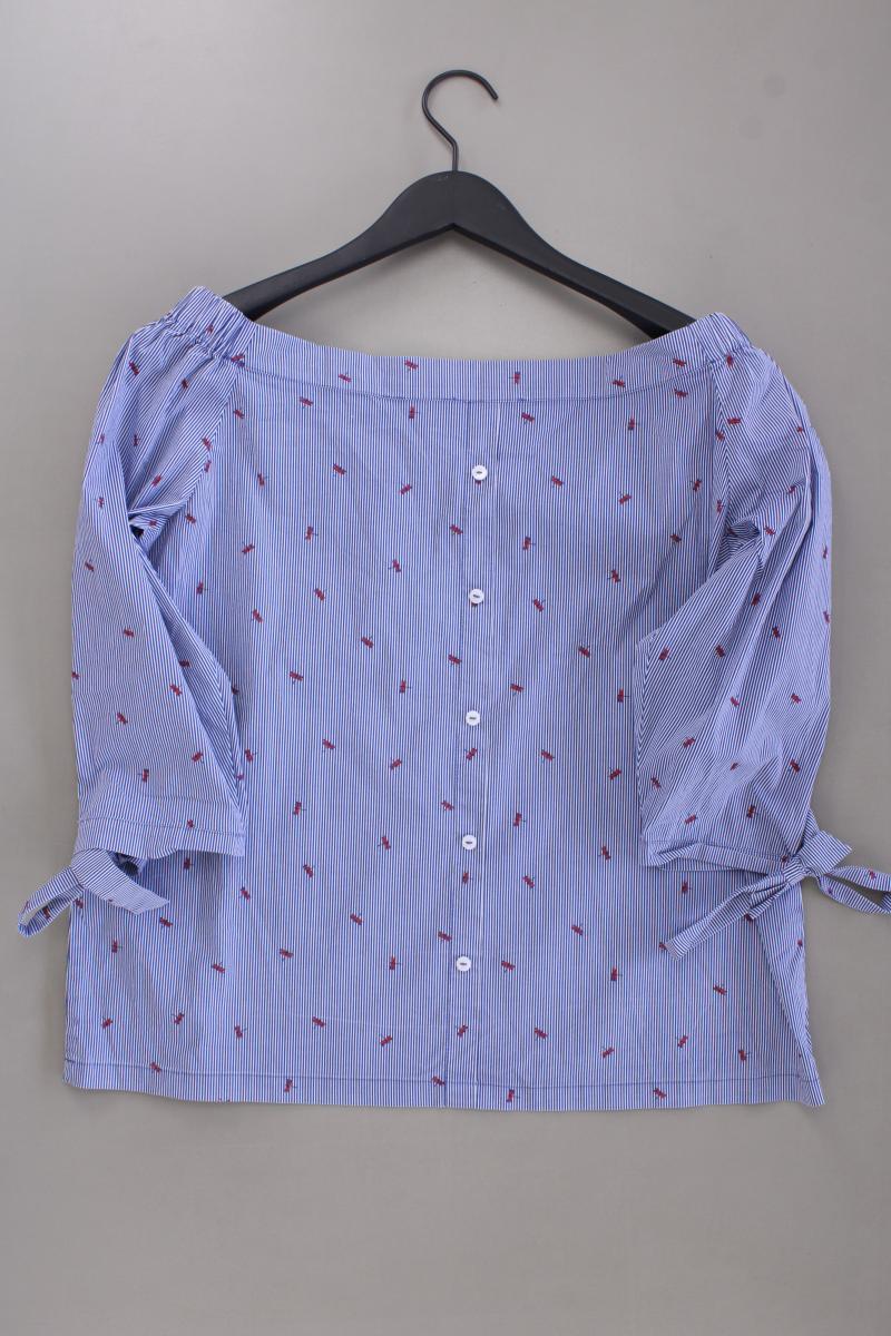 s.Oliver Classic Bluse Gr. 40 gestreift neuwertig 3/4 Ärmel blau aus Baumwolle