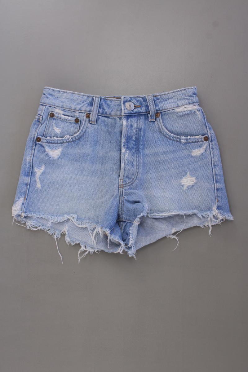 Zara Jeansshorts Gr. 32 blau aus Baumwolle