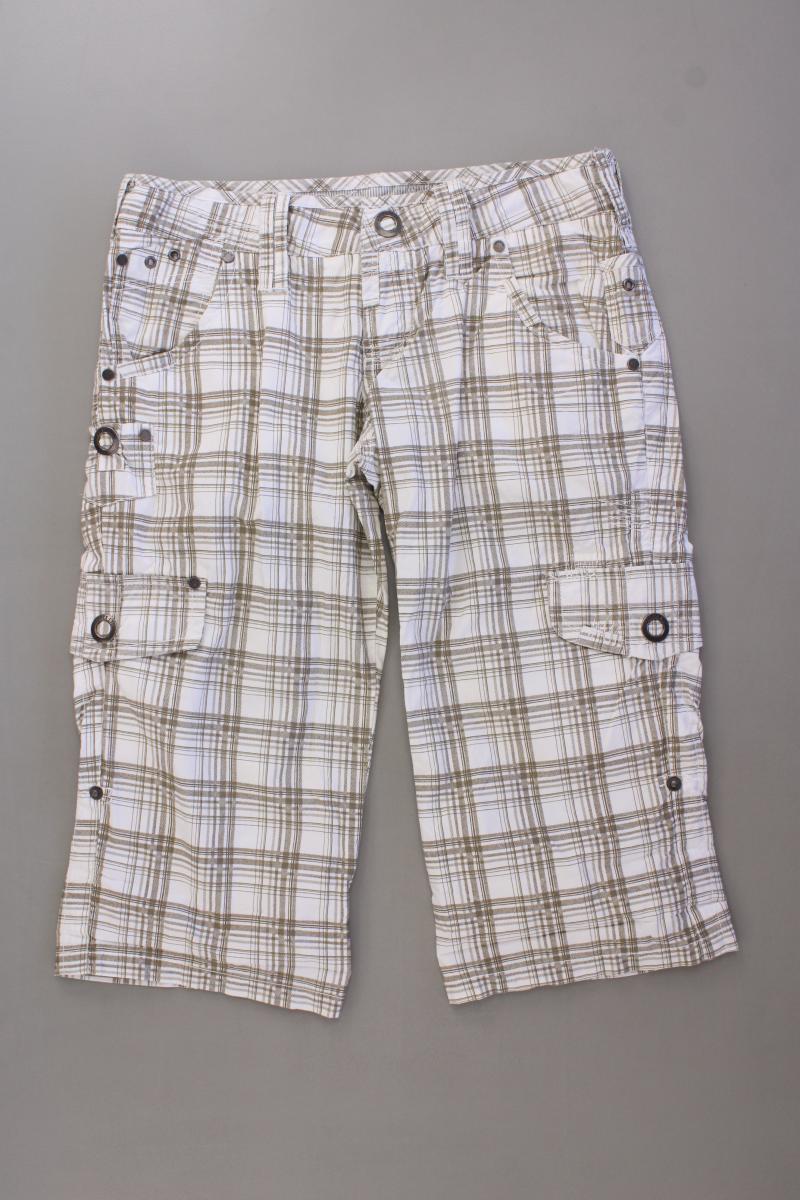 Soccx 3/4 Hose Gr. XS kariert creme aus Baumwolle