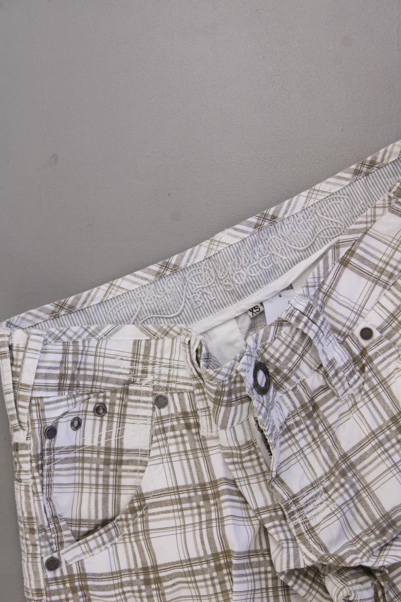 Soccx 3/4 Hose Gr. XS kariert creme aus Baumwolle