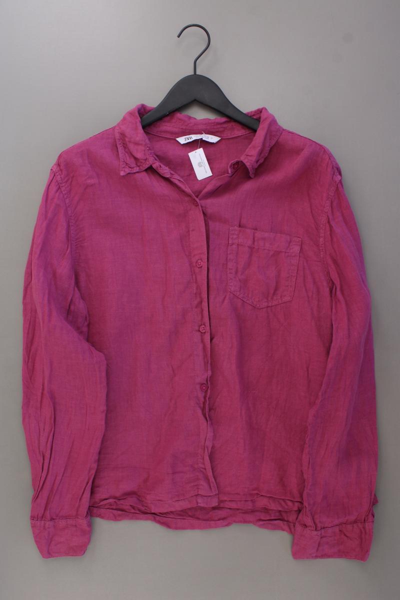 Zara Langarmbluse Gr. L lila