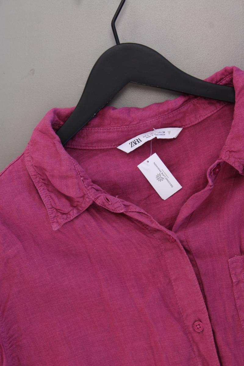 Zara Langarmbluse Gr. L lila