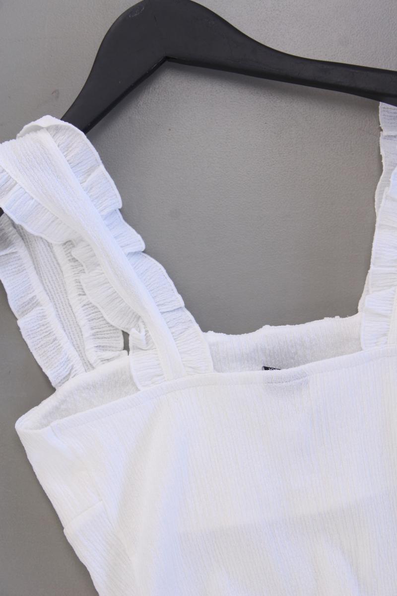 Gina Tricot Cropped Top Gr. S weiß