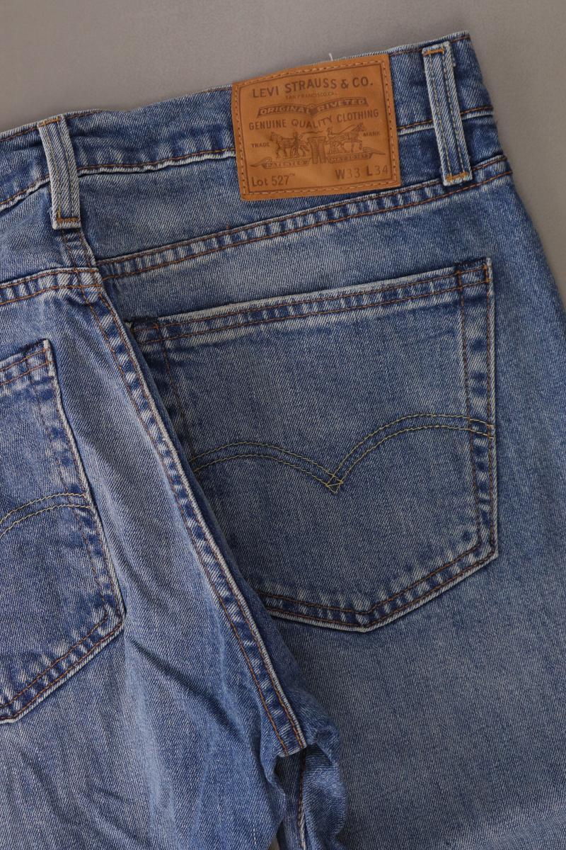 Levi's Straight Jeans für Herren Gr. W33/L34 blau aus Baumwolle