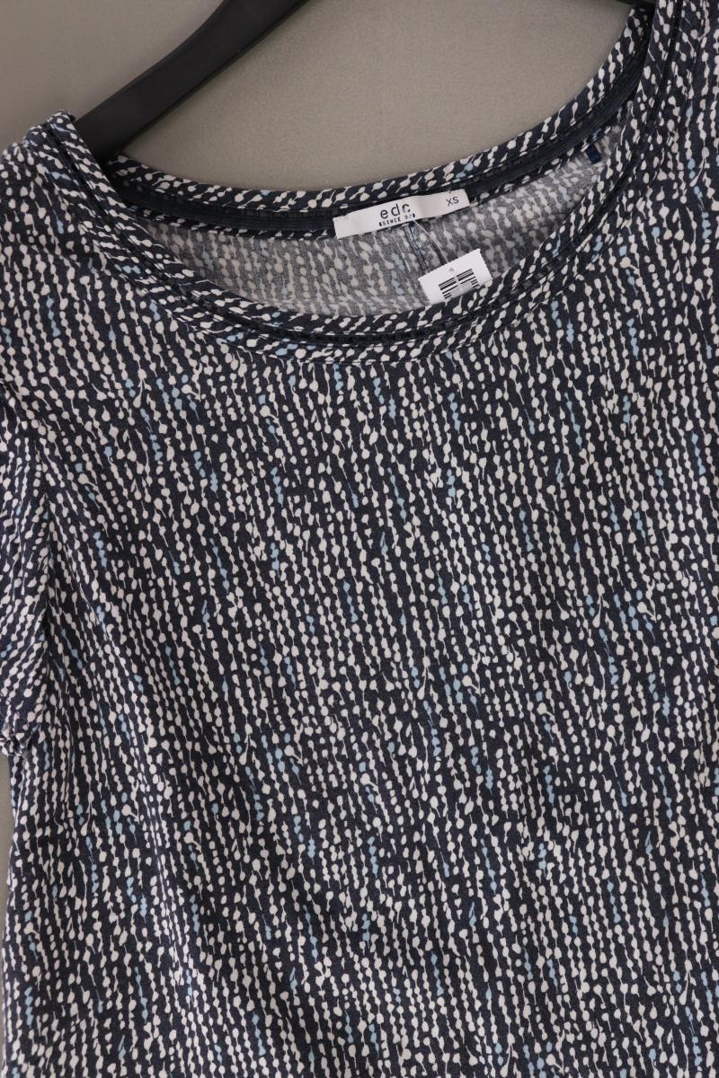 edc by Esprit Printshirt Gr. XS Kurzarm blau