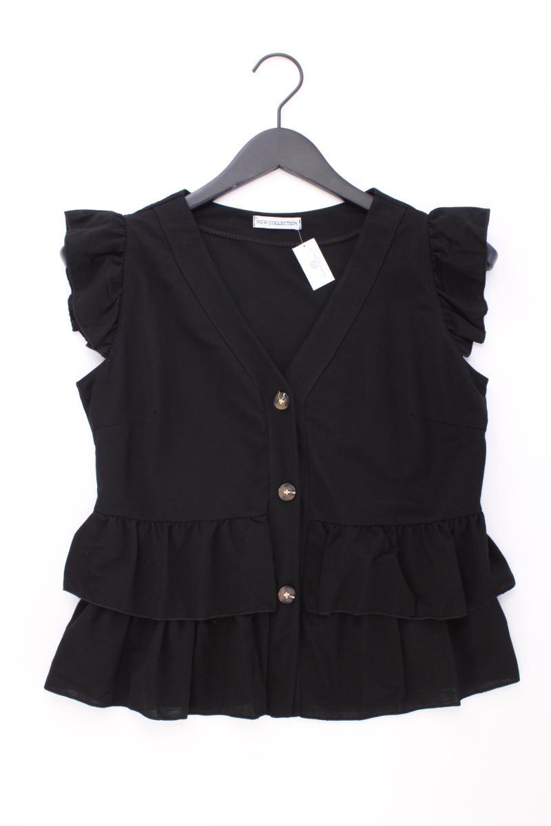New Collection Bluse Gr. OneSize Kurzarm schwarz aus Viskose