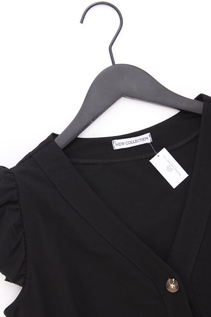 New Collection Bluse Gr. OneSize Kurzarm schwarz aus Viskose