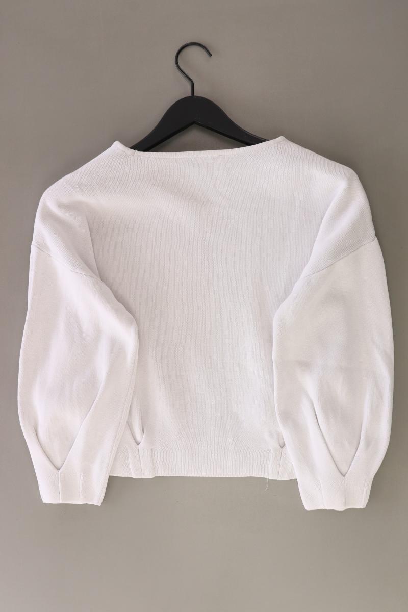 Mango Feinstrickpullover Gr. M creme aus Baumwolle