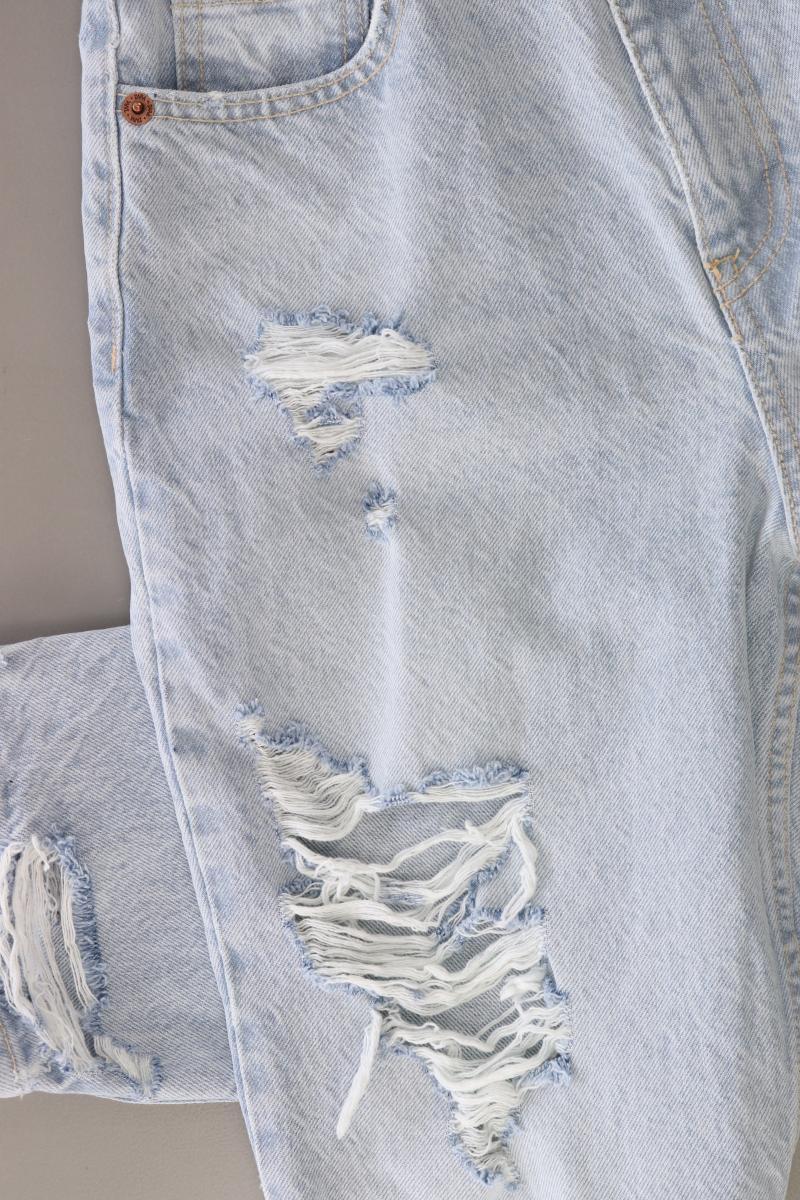 Zara Straight Jeans Gr. 36 blau aus Baumwolle