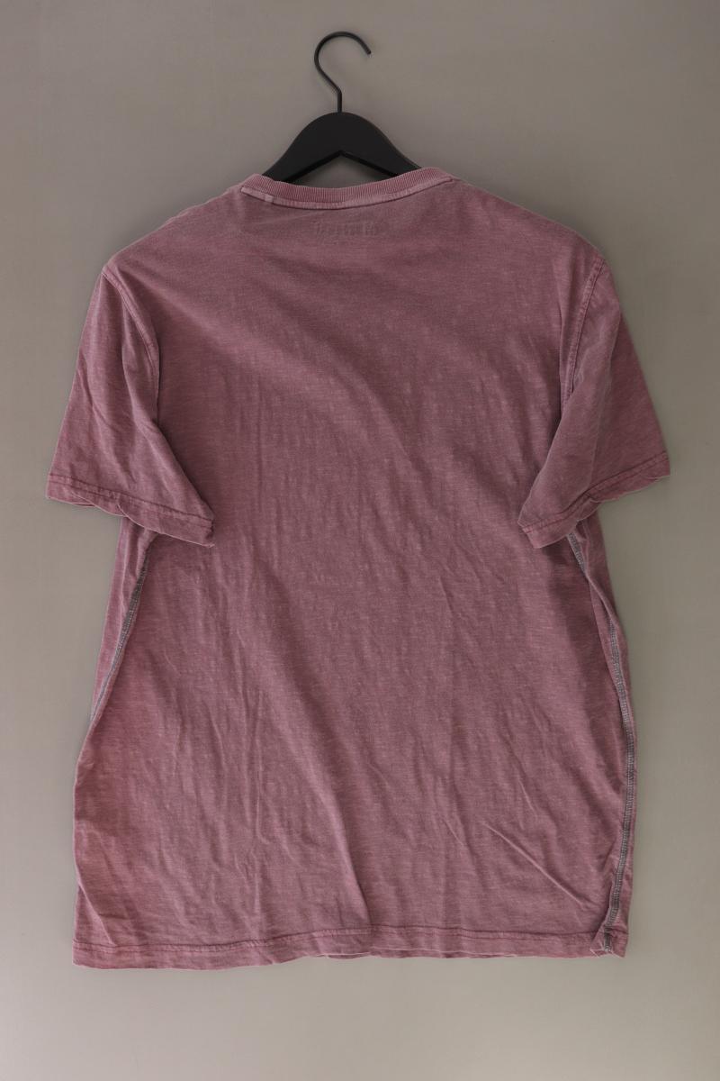 Mustang T-Shirt für Herren Gr. XL Kurzarm lila aus Baumwolle
