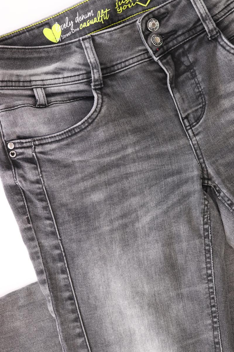 Street One Straight Jeans Gr. W28/L30 grau aus Baumwolle