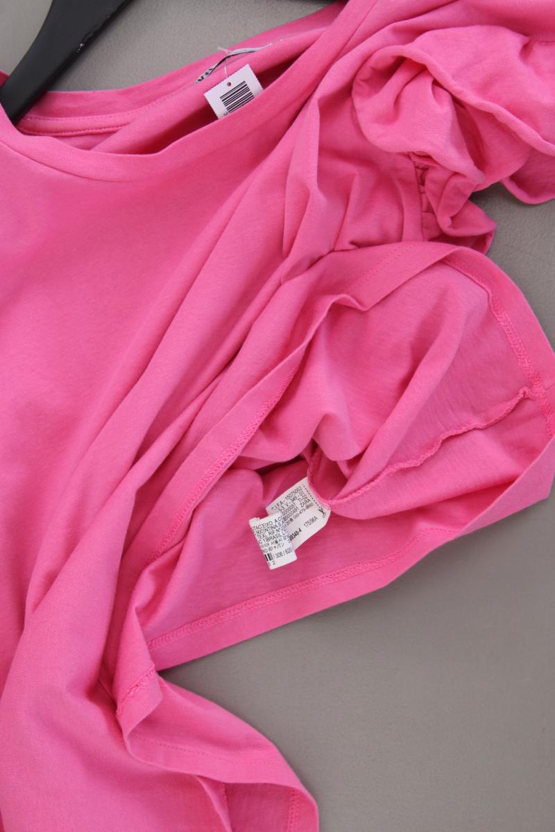 Zara T-Shirt Gr. L Kurzarm pink aus Baumwolle