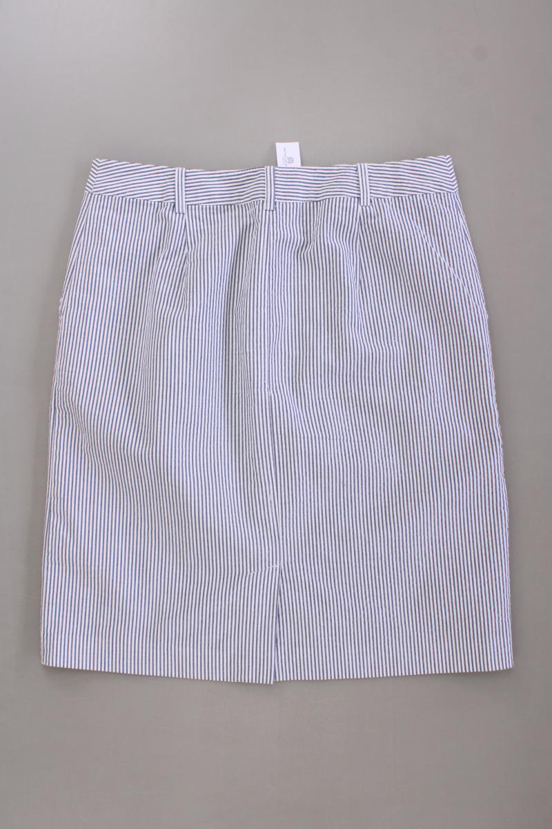 Anne L. Rock Gr. 38 gestreift grau aus Baumwolle