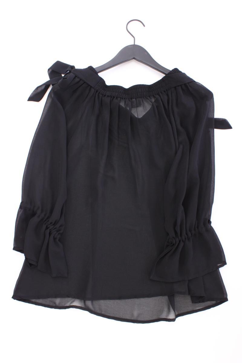 Sienna Classic Bluse Gr. 40 3/4 Ärmel mit Carmen-Ausschnitt schwarz
