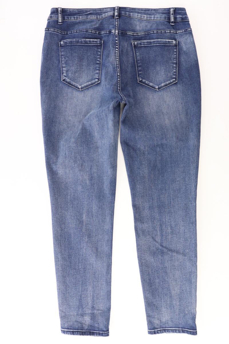 Via Cortesa Straight Jeans Gr. 44 blau aus Baumwolle