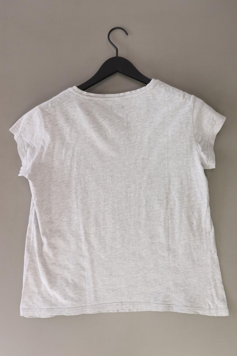 Mustang Printshirt Gr. L Kurzarm grau aus Baumwolle