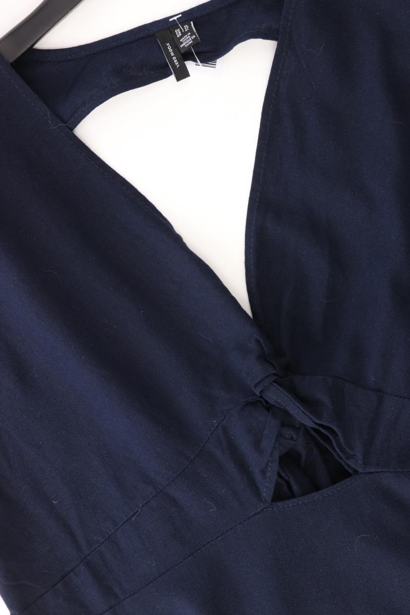 Vero Moda Kleid Gr. XL Kurzarm blau aus Viskose