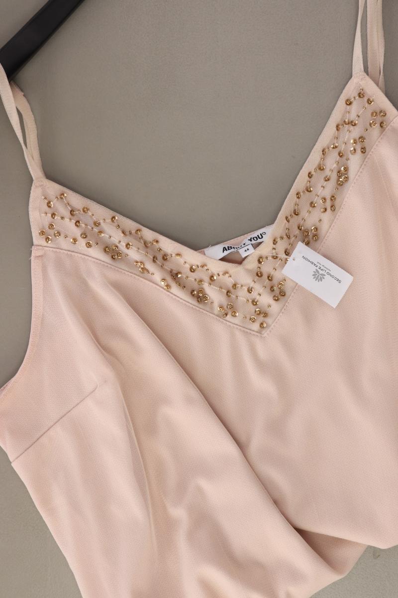 About You Spaghetti-Top Gr. 44 mit Glitzer rosa aus Polyester