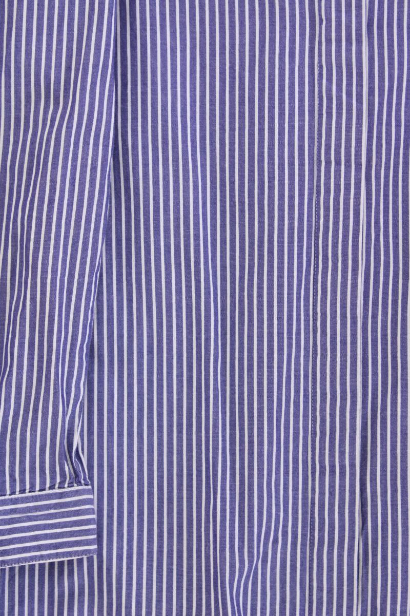 Ichi Blusenkleid Gr. UK 6 (XS) gestreift Langarm blau aus Baumwolle