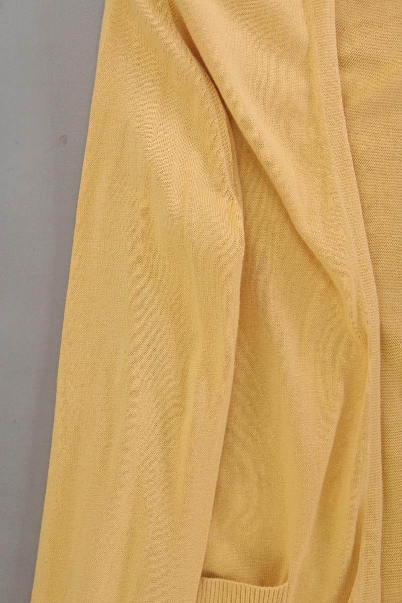 s.Oliver Strickjacke Gr. 44 Langarm gelb aus Viskose