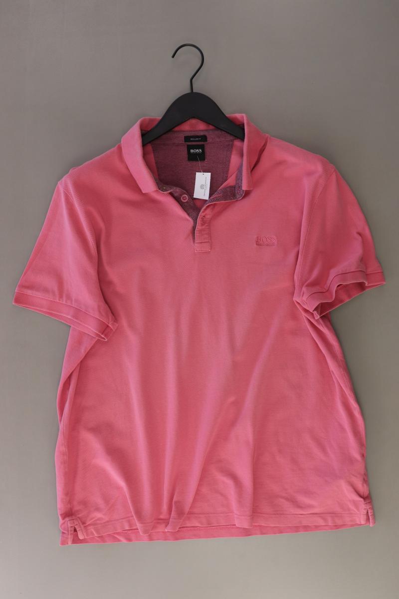 BOSS by Hugo Boss Poloshirt für Herren Gr. XXL Kurzarm rosa aus Baumwolle